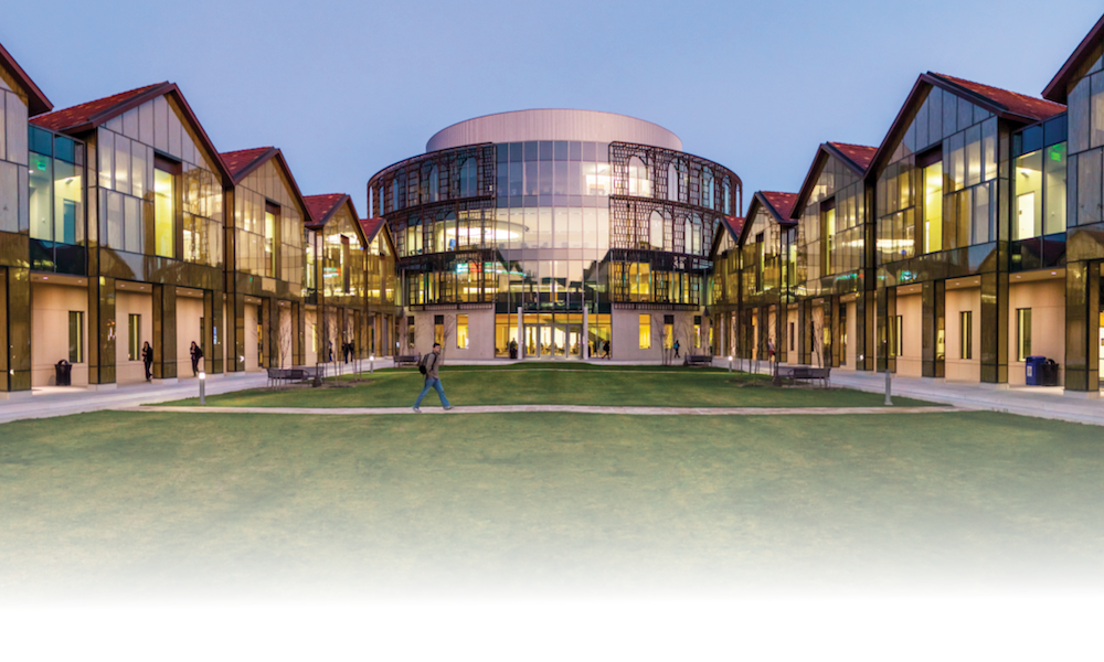 Business Education Complex at Night