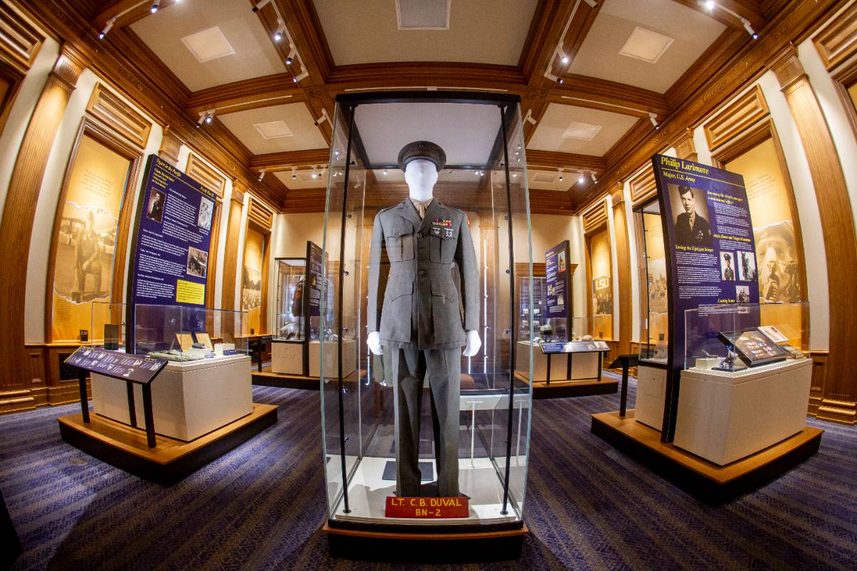 Photo inside the Brookshire Military Museum Photo inside the Brookshire Military Museum