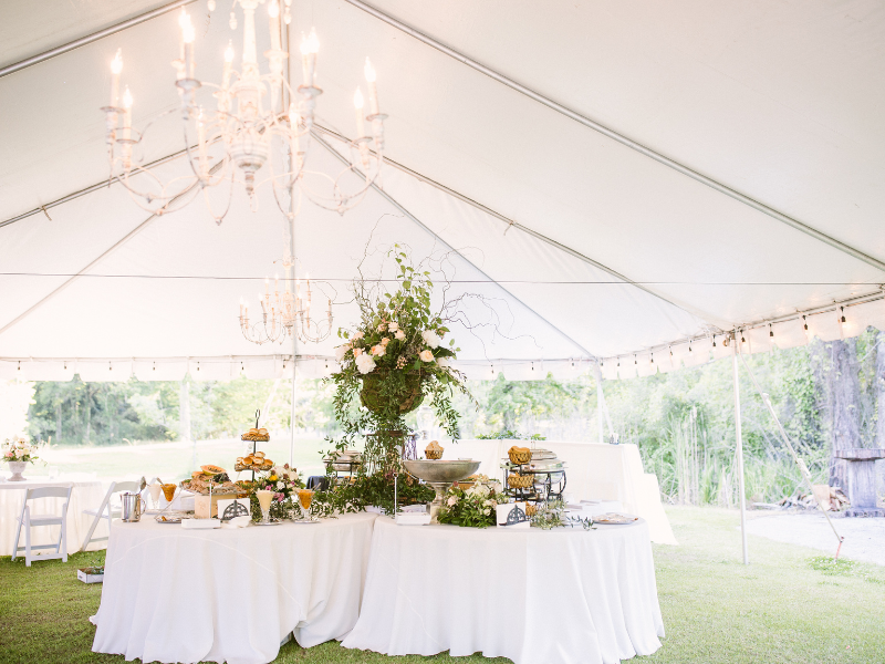 wedding outside of the Orangerie