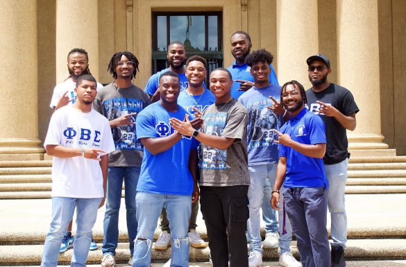 Phi Beta Sigma members volunteer at Greek Week