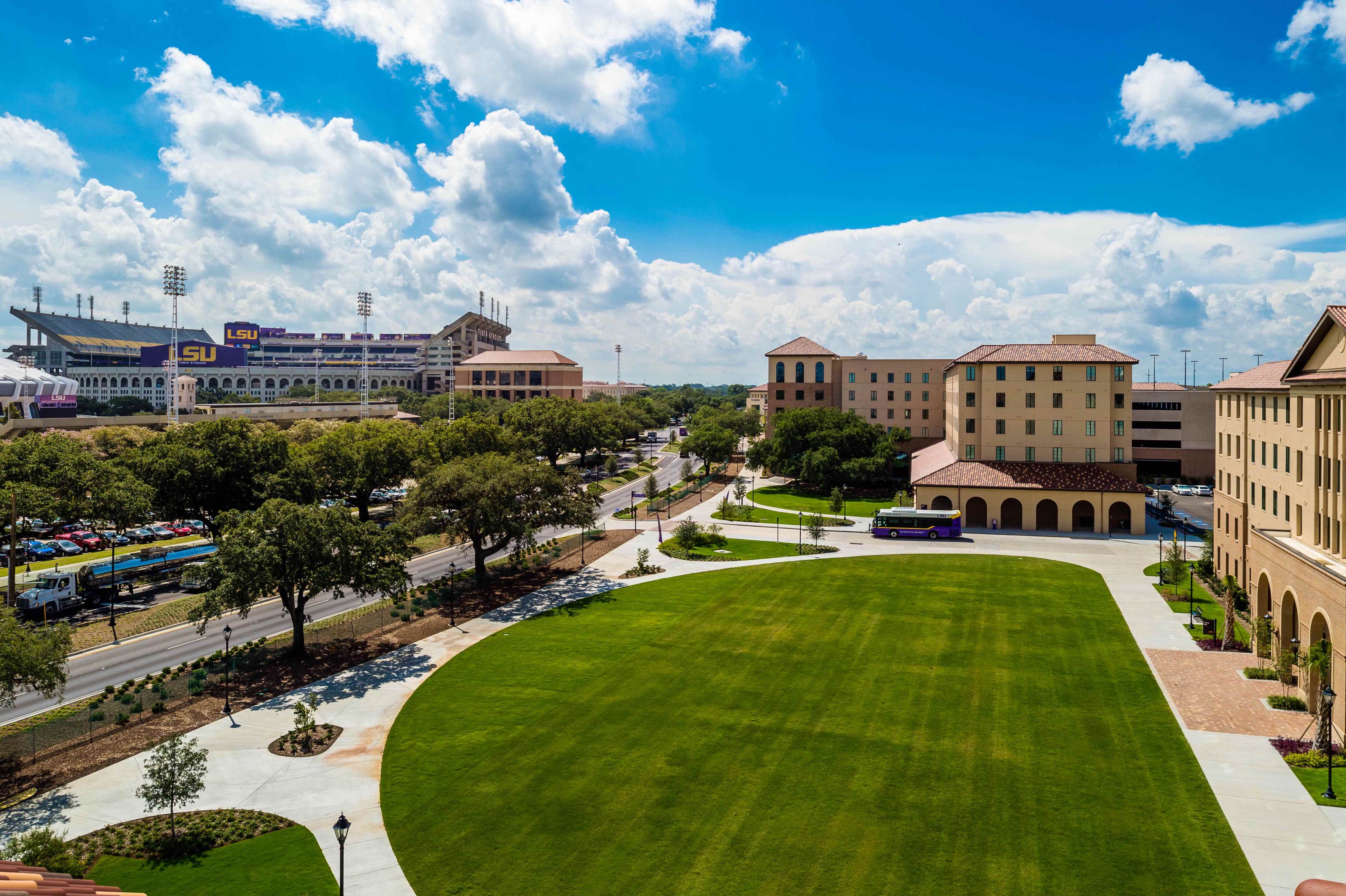 view of tiger stadium from nicholson gateway