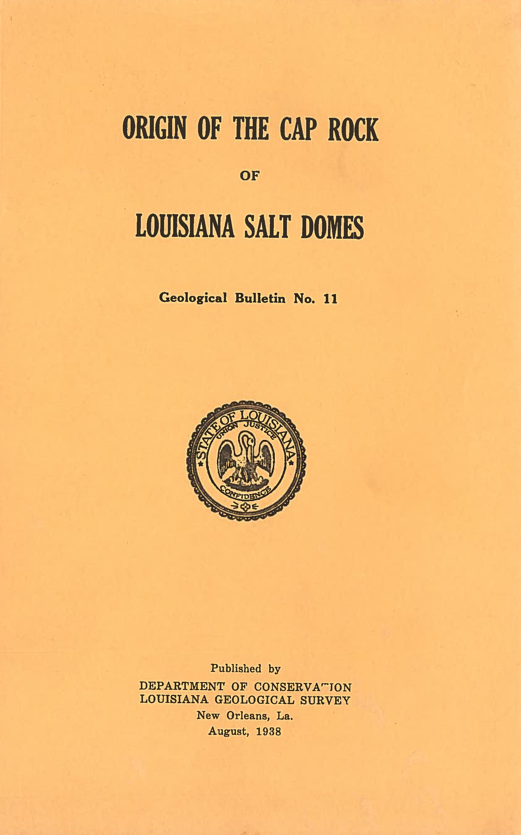 Origin of the Cap Rock of Louisiana Salt Domes