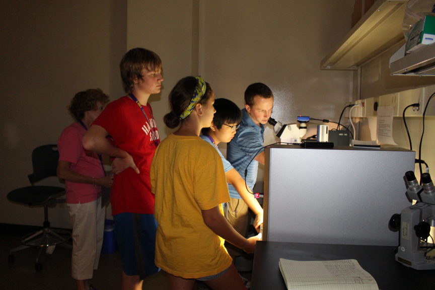 students in lab